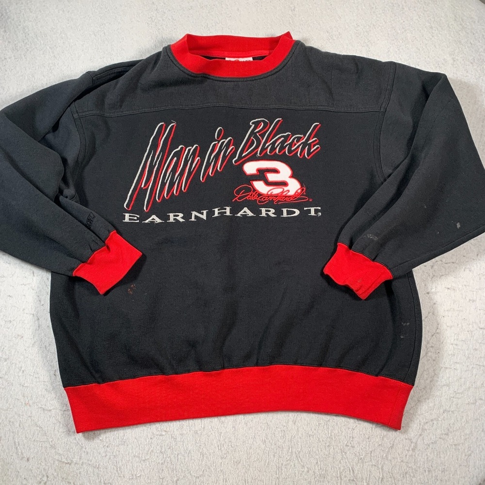Chase Authentics Dale Earnhardt Sweatshirt Adult Medium Black Man In‎ Black